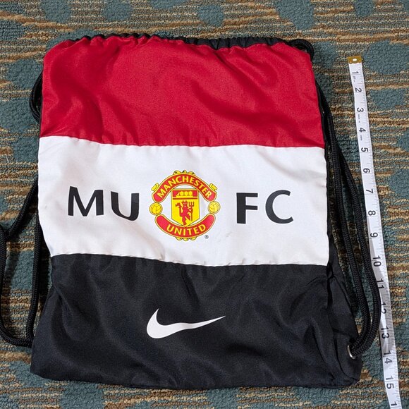 Share Nike Manchester United gymsack-black/red/white BA4682 Drawstring Bag Red D - Picture 2 of 4